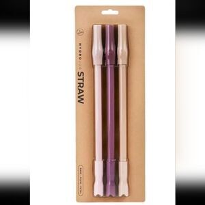 NEW HydroJug 3 Pack Replacement Straws Bare Plum Petal
